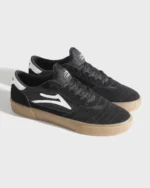 "LAKAI "BLACK/WHITE SUEDE" 10- 44" - Image 2