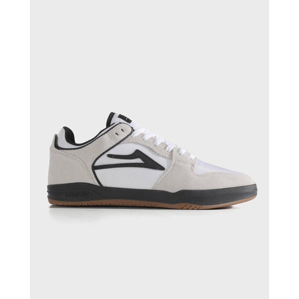 Lakai-Telford-Low-White-Suede-Cordura-Black-MAIN_7094e837-59c4-4834-8138-bbef6f6f164d "LAKAI "WHITE SUEDE CORDURA BLACK" 9.5- 43" - Image 1